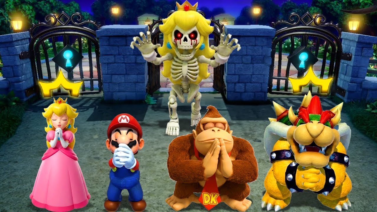 【マリオパーティ ジャンボリー】伝説の対決 ピーチ vs マリオ vs ドンキーコング vs クッパ 4K UHD (2160P)