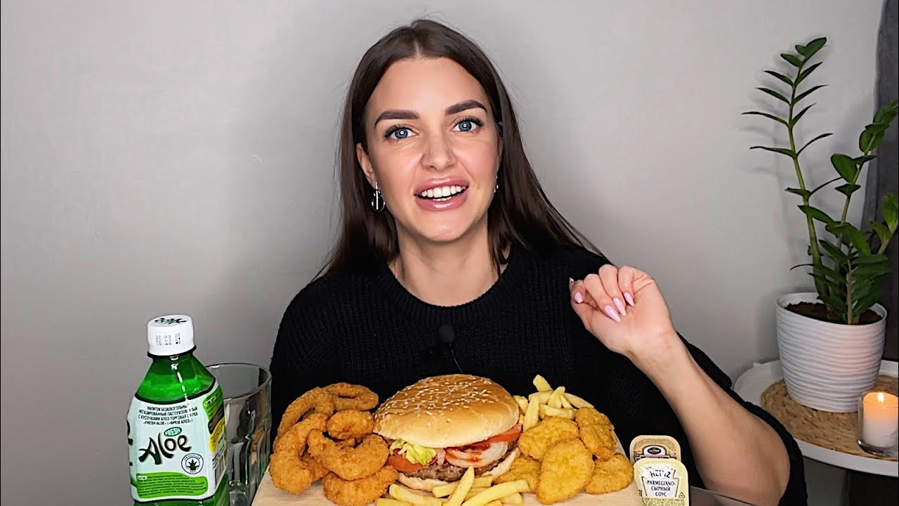 СВИДАНИЕ ПРОВАЛЕНО 🤦🏽‍♀️ МУКБАНГ бургер кинг  MUKBANG burger king