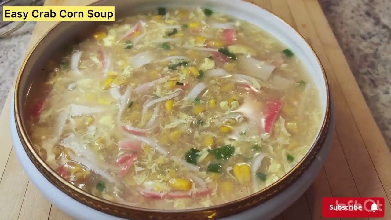 Easy Crab Corn Soup! Cook in minutes👩‍🍳