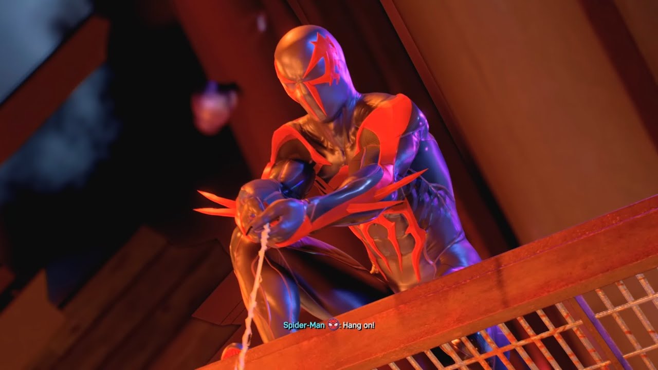 Spider-Man 2099 Saves Civilians 