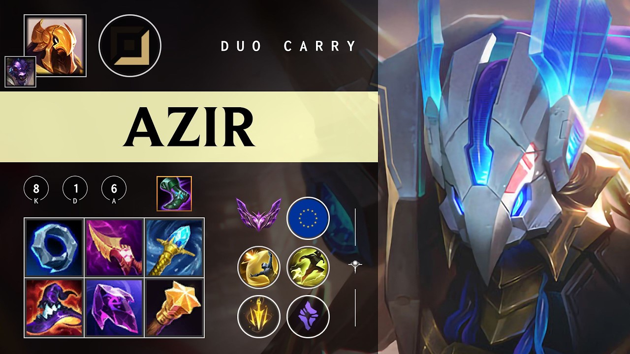 Azir Carry vs Tristana - EUW Master Patch 26.04