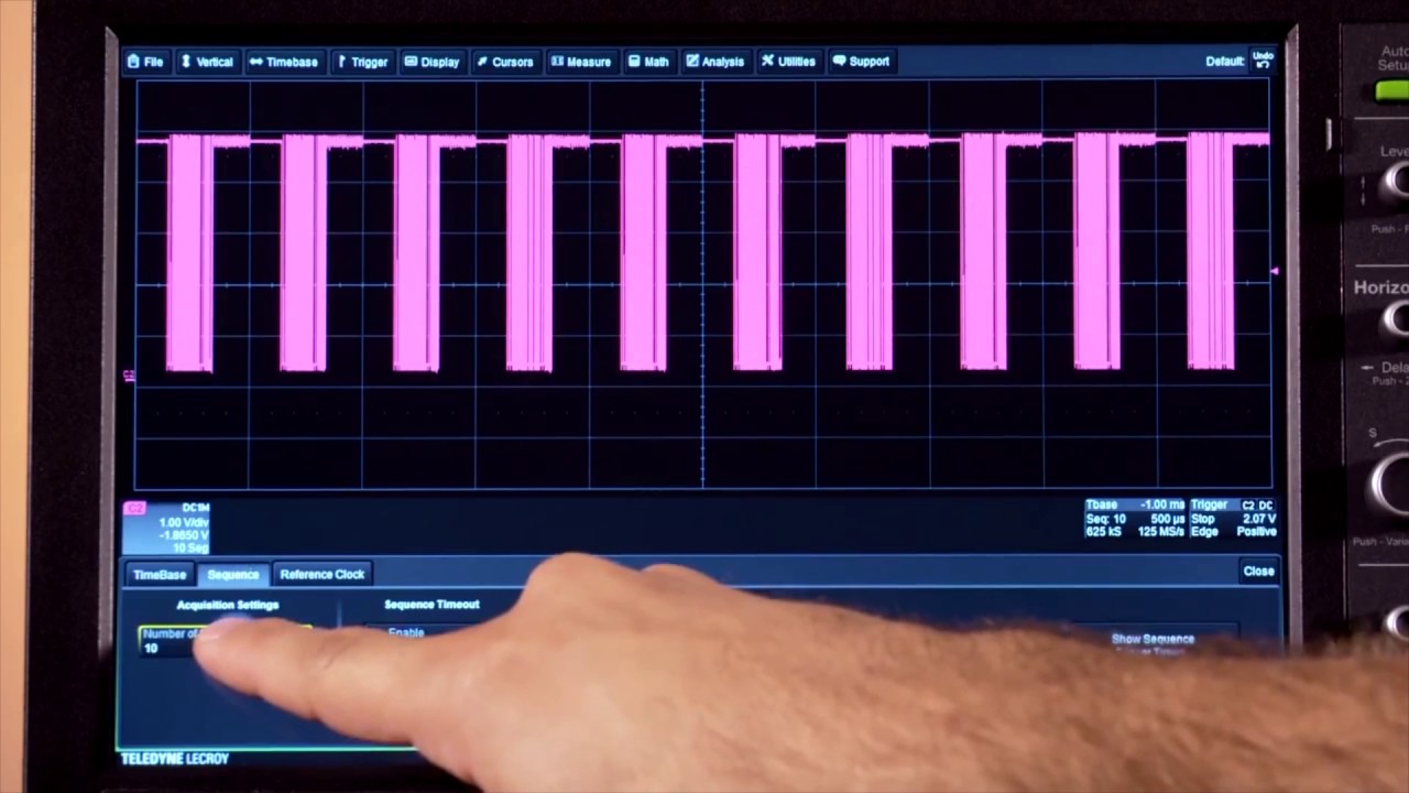 Teledyne LeCroy   HDO Using Sequence Mode by Saelig