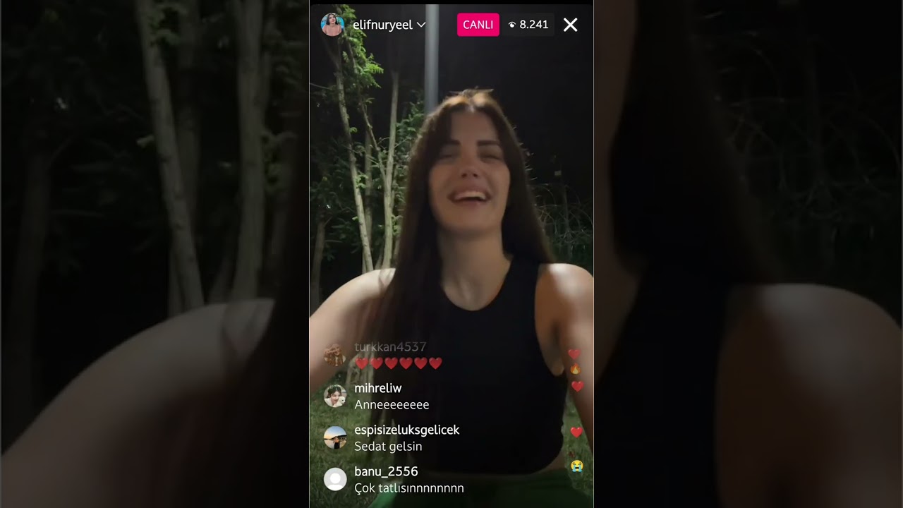 elif nur yel Instagram canlı yayını/ 6 Ağustos 2023