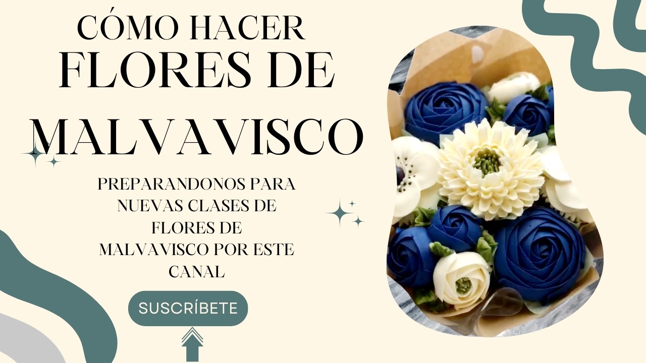 FLORES DE MALVAVISCO CLASE MUESTRA canasta de pascua (PROXIMAMENTE CLASES NUEVAS DE FLORES DE MALVA)