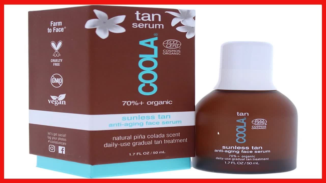 Great product -  COOLA Organic Sunless Self Tanner Face Serum, Dermatologist Tested Anti-Aging Skin