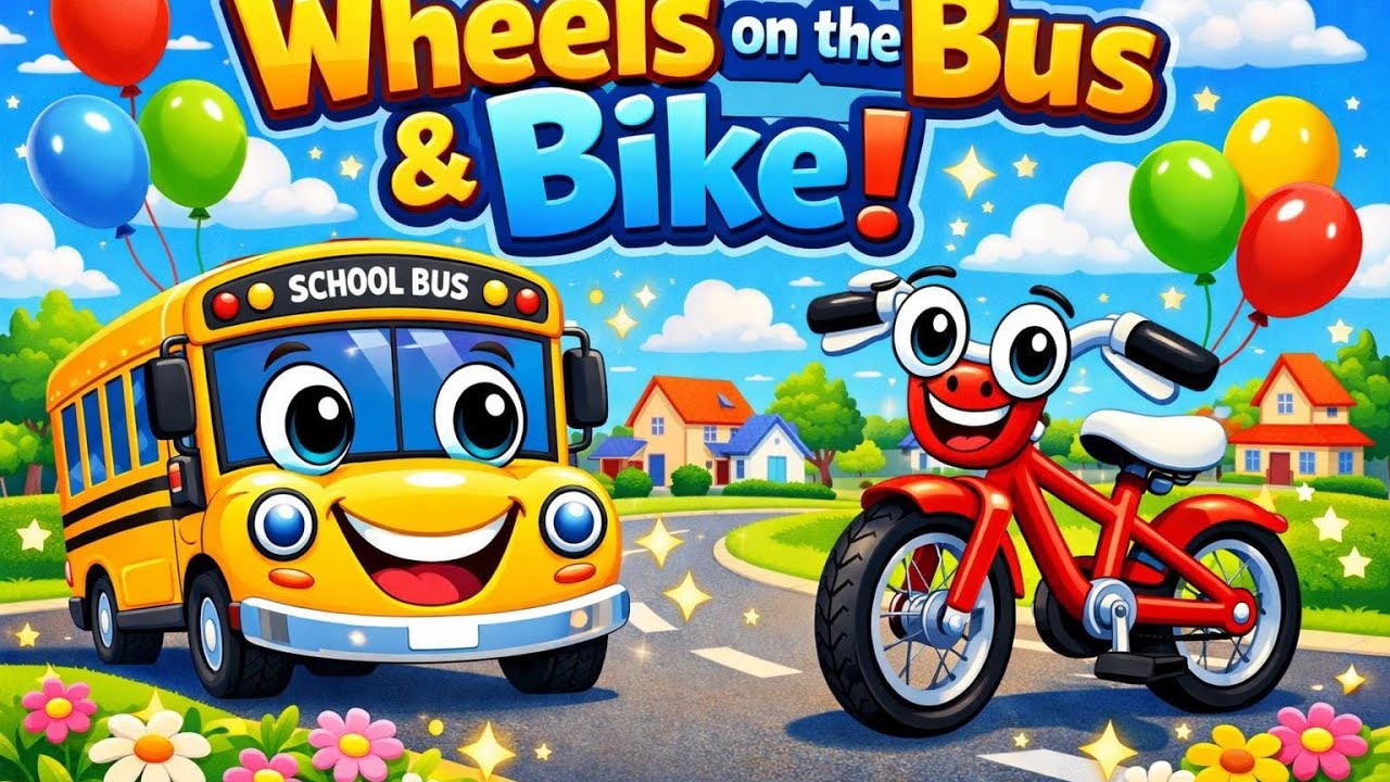 Wheels on the Bus | Musical Bus Ride | Baby Rhymes