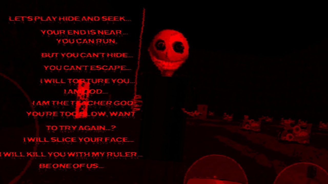 Baldi is terrifying... | Baldi's Basics Horror Edition Remastered 1.4.2