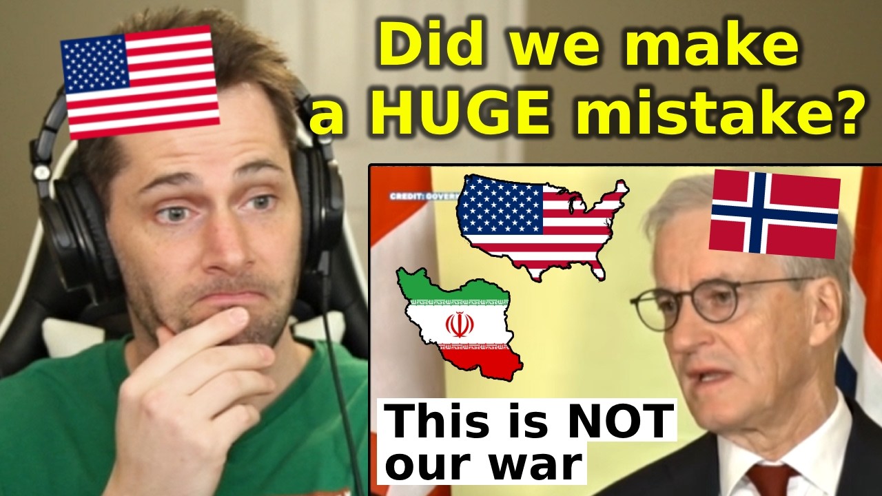 American Reacts to Jonas Gahr Støre CONDEMNING the USA's War With Iran