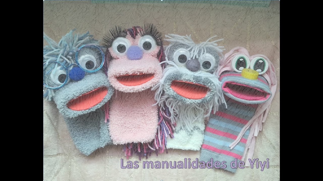 Marionetas con calcetines - Las manualidades de Yiyi
