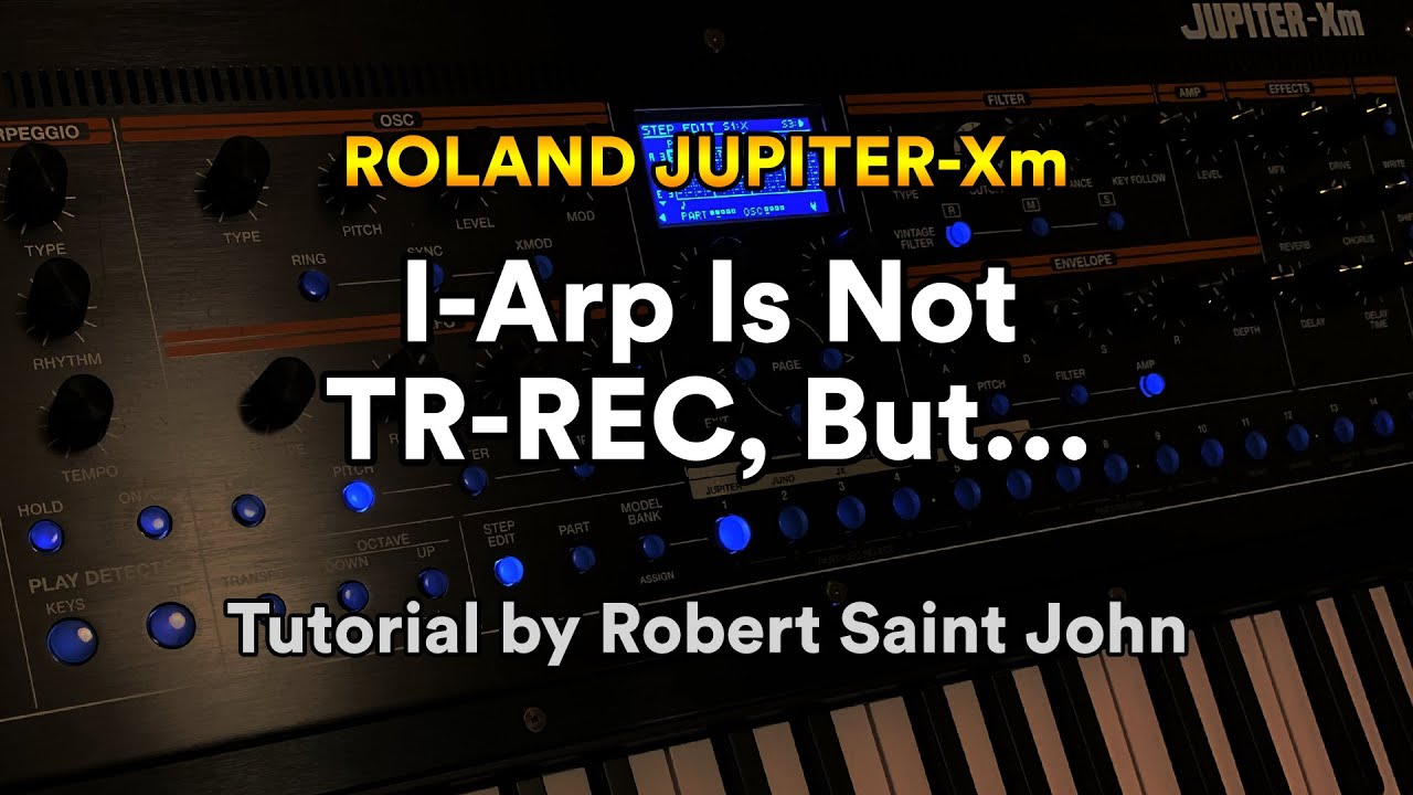 Roland Jupiter-Xm Tutorial: Using Step Edit (Old, see description)