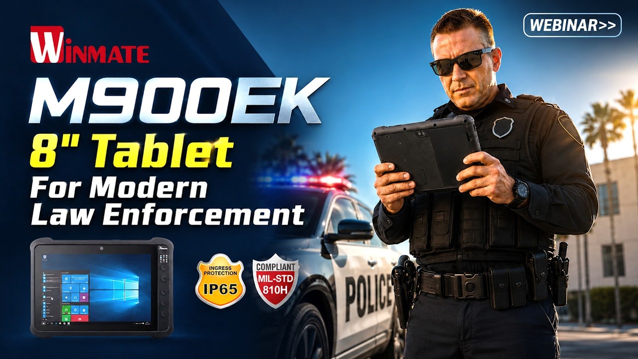 8&rdquo; Rugged Tablet for Law Enforcement Field Operations | Winmate M900EK
