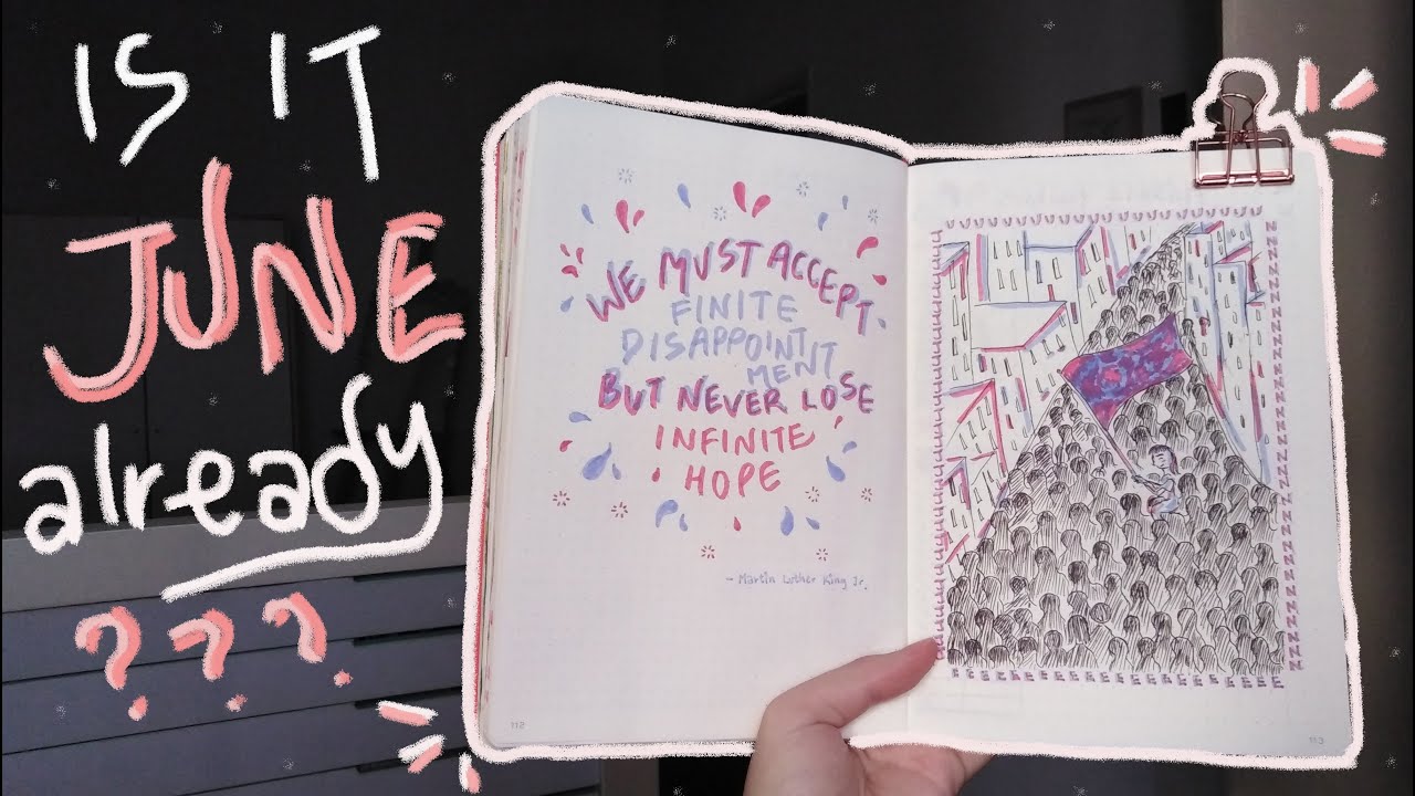 june 2020 bullet journal setup