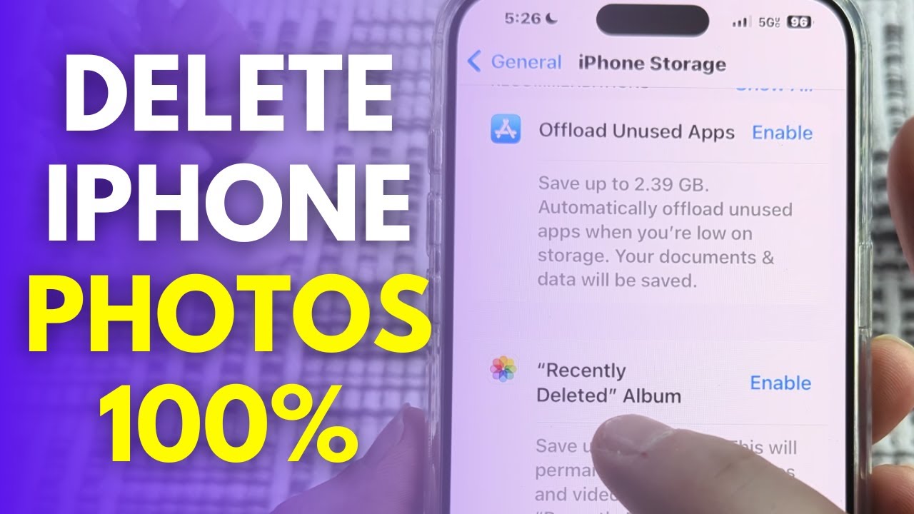 Как навсегда удалить удаленные фотографии с iPhone