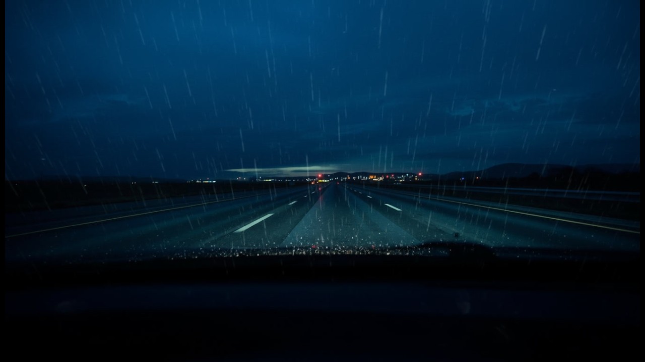 Night Drive Vibezzz — Neon Rain  |  Dark Instrumental Night Drive Mix