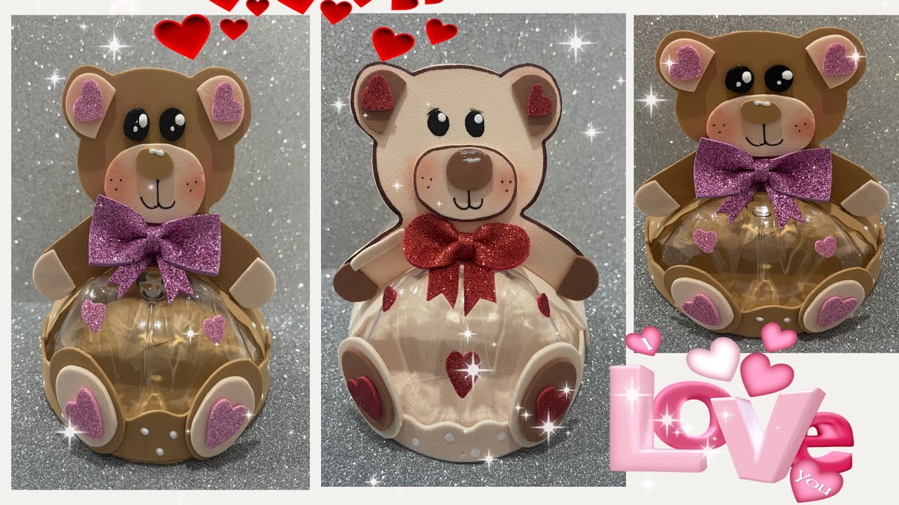 💖🐻Osito dulcero regalo para san Valentín/manualidades para ti ❤️