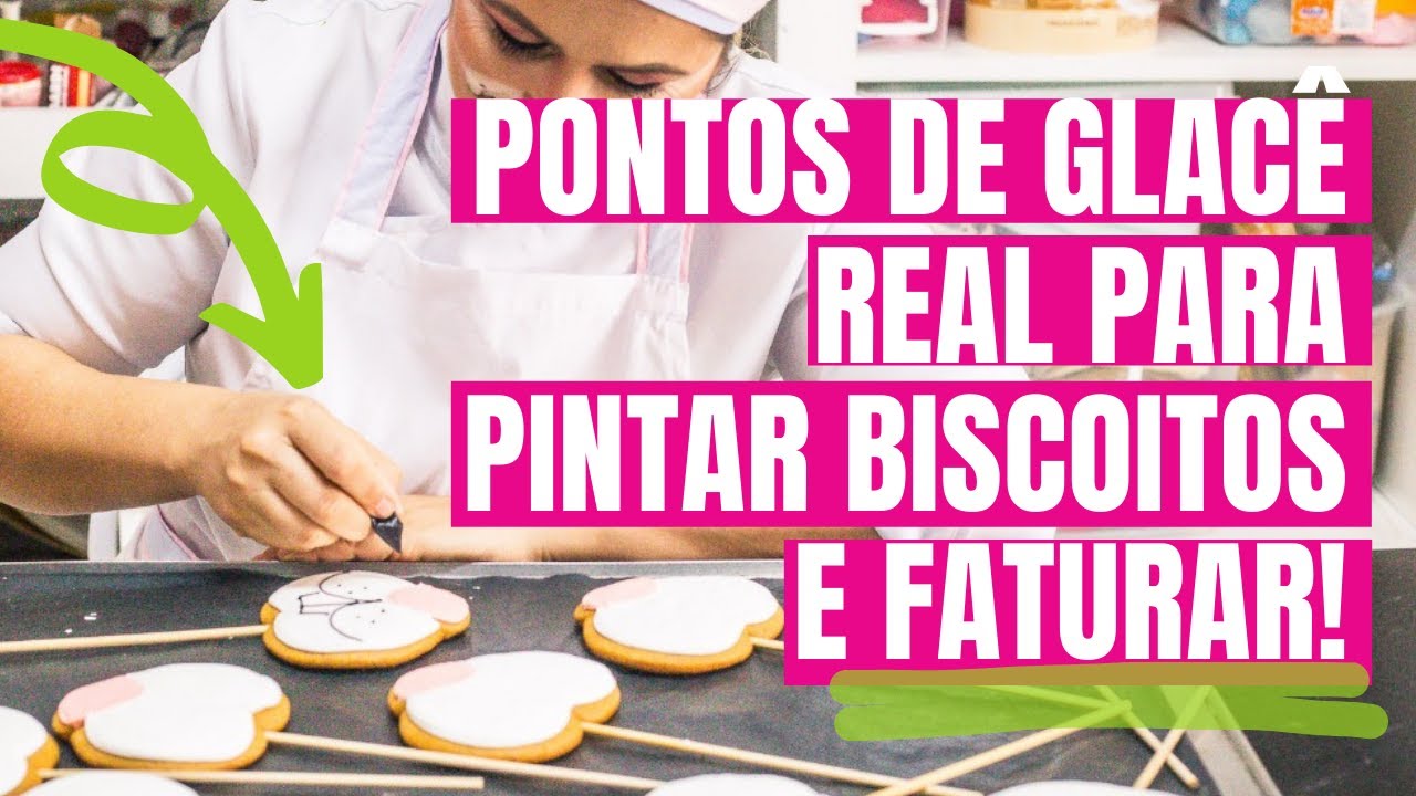 Pontos de glacê real para decorar biscoito e faturar!