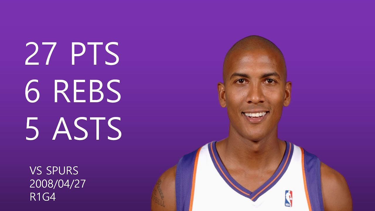 Raja Bell | 27 pts,6 rebs,5 asts | April 27,2008 | vs SAS,R1G4