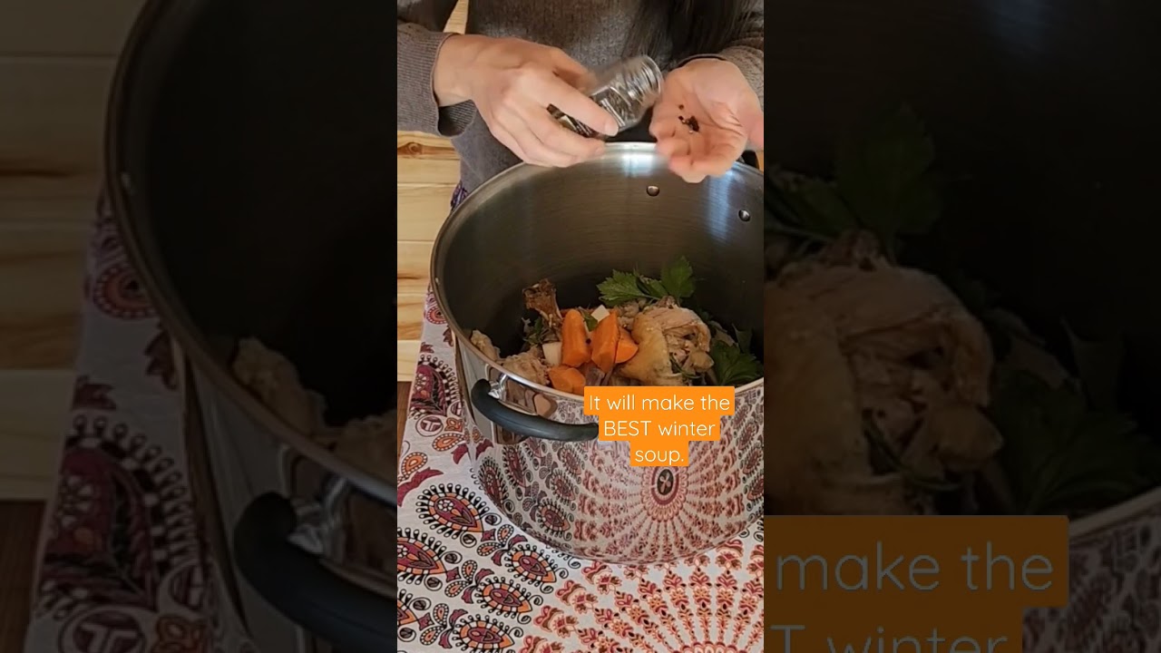 Make bone broth with the Thanksgiving turkey carcass