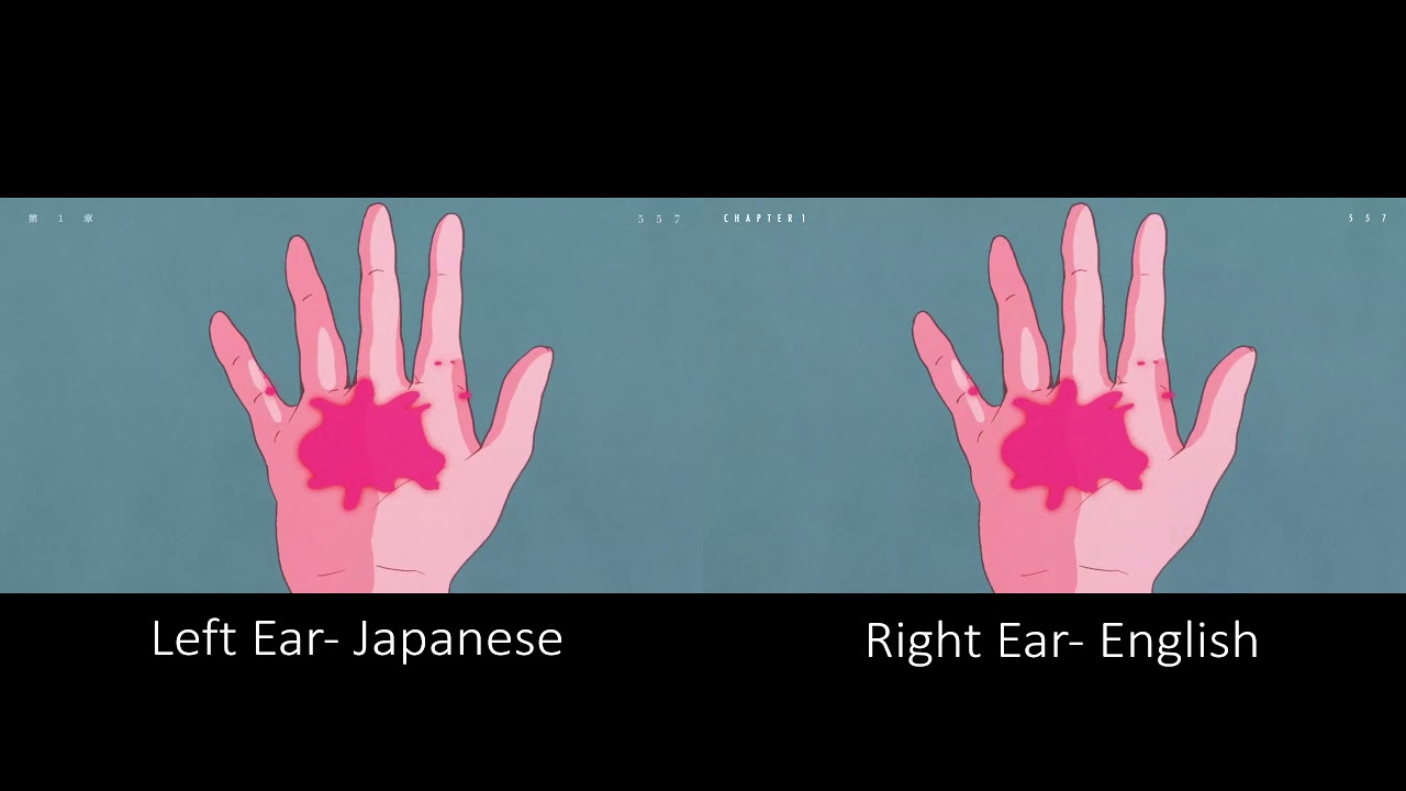 YOASOBI - Racing Into the Night （夜に駆ける）Split Audio (Stereo) Japanese vs English Comparison
