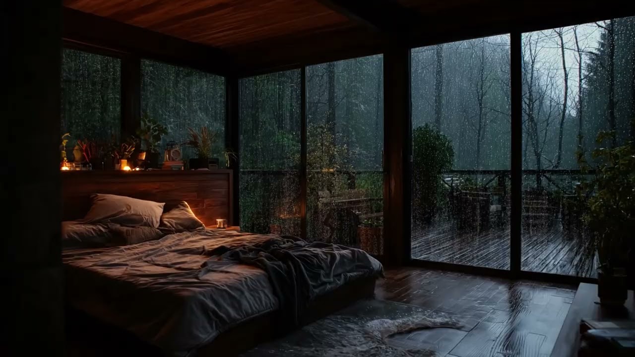 Relaxing Rain Ambience & Sleep Music to Reduce Stress and Tension