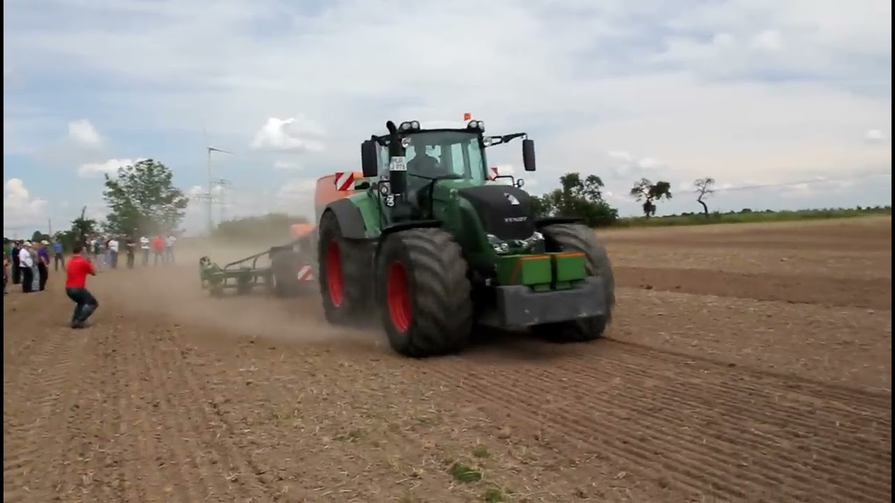 Fendt 940 Vario z siewnikiem punktowym Amazone EDX 6000 TC