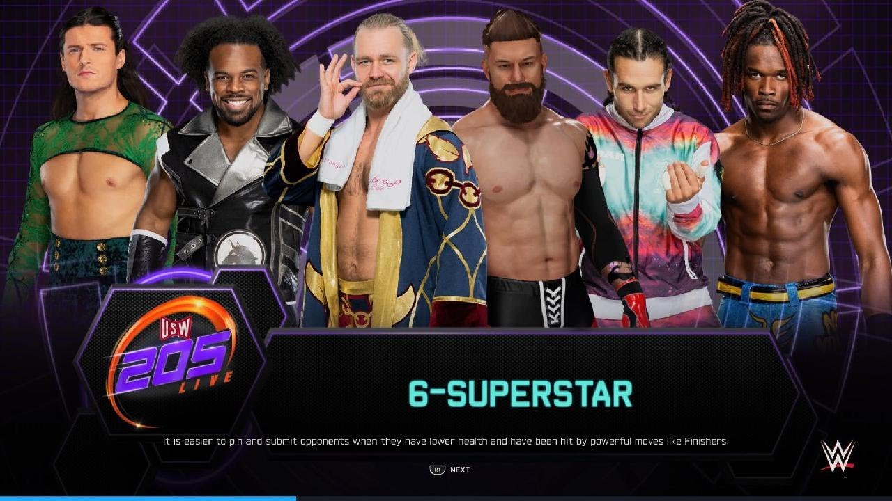 Bate Vs Danger Vs Woods Vs Dar Vs Wilson Vs Evans(205 Live)