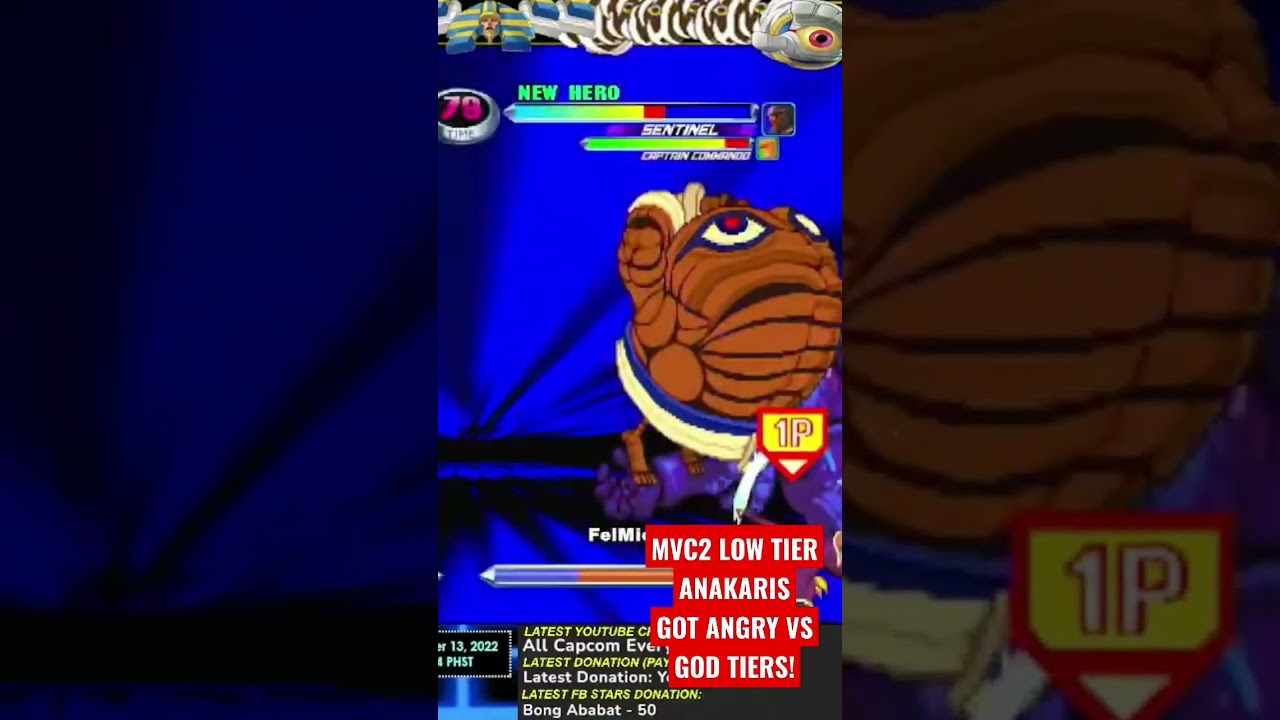 Underrated Low Tier Character, Anakaris Got Angry vs God Tiers in MVC2!