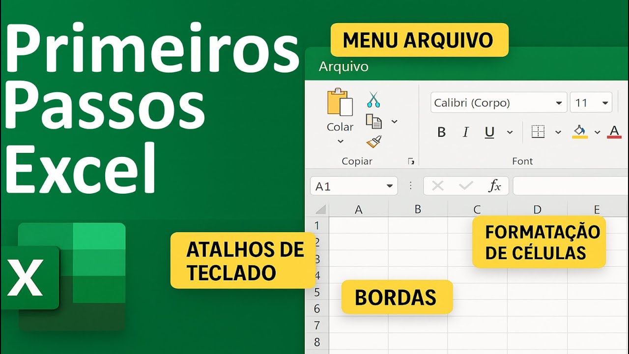 Excel para Iniciantes 01 - Primeiros Passos Essenciais, iniciando no menu 