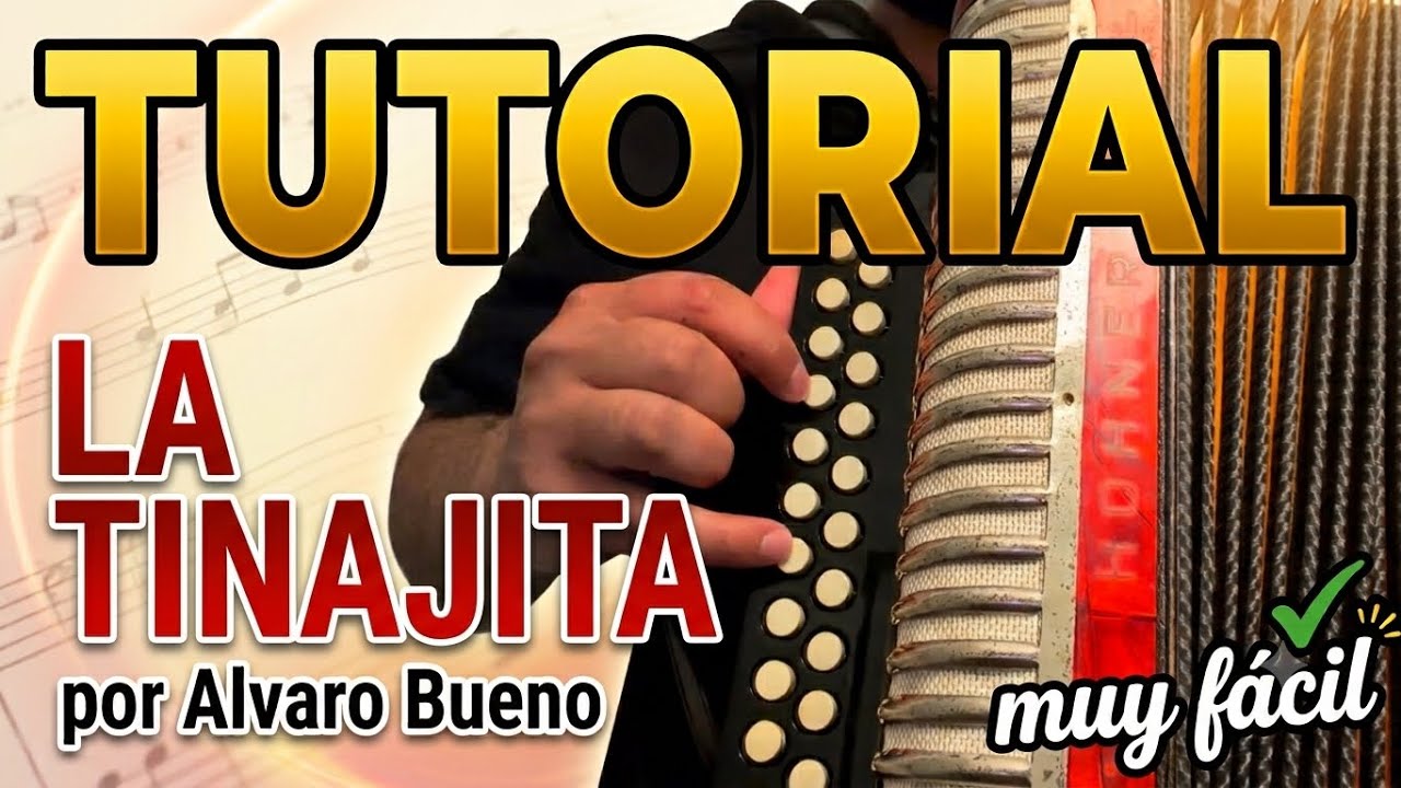 La Tinajita tutorial de Acordeón Fácil por Alvaro 