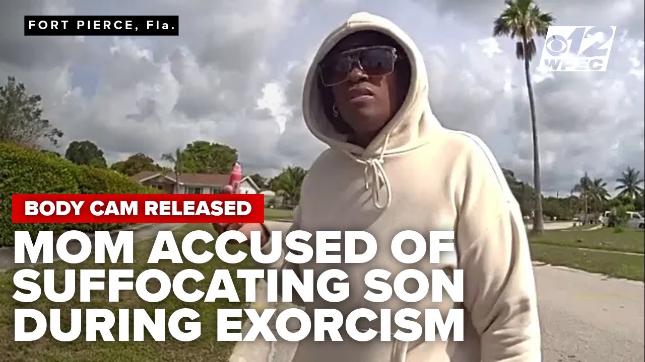 Body cam released of mom accused of suffocating son while exorcising spirit