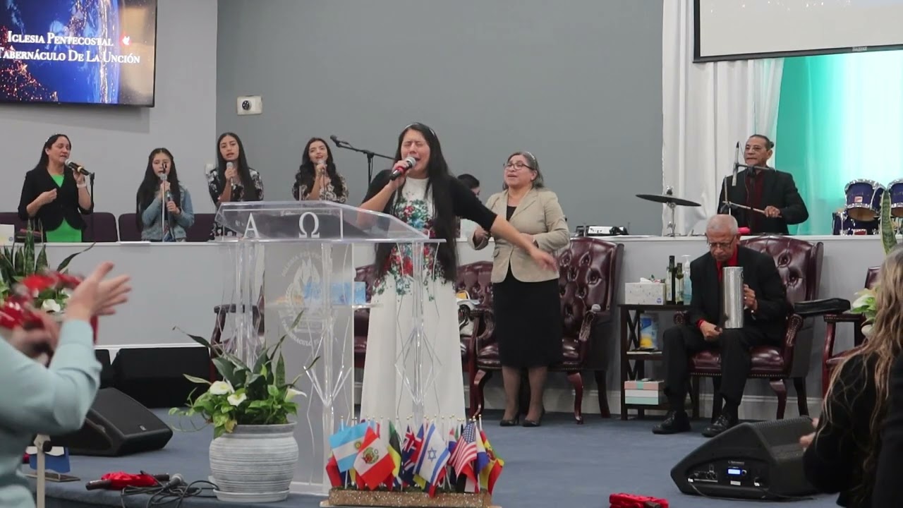 coros pentecostales con fuego del Esp&iacute;ritu Santo yo edifique mi casa sobre la roca