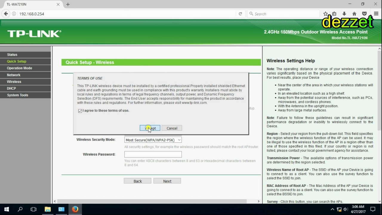 Setting Client Tplink 7210n dan Grid