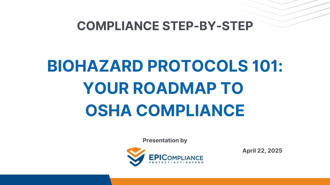 Biohazard Protocols 101: Your Roadmap to OSHA Compliance