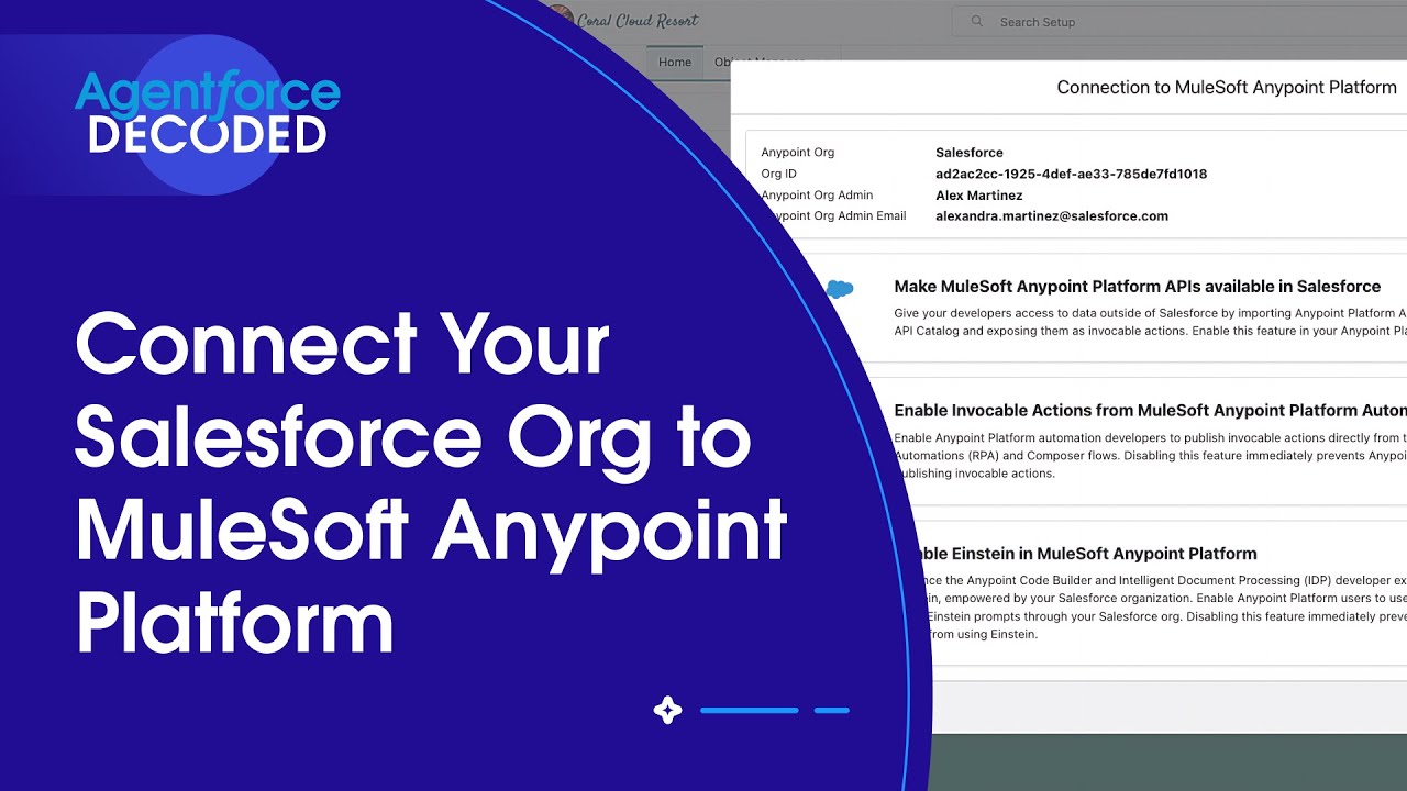 Connect Your Salesforce Org to MuleSoft Anypoint Platform | Agentforce Decoded