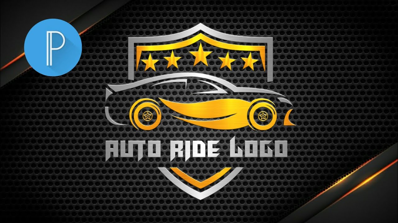 Auto ride logo design how to make cars logo design on pixellab in Android phone complete tutorial
