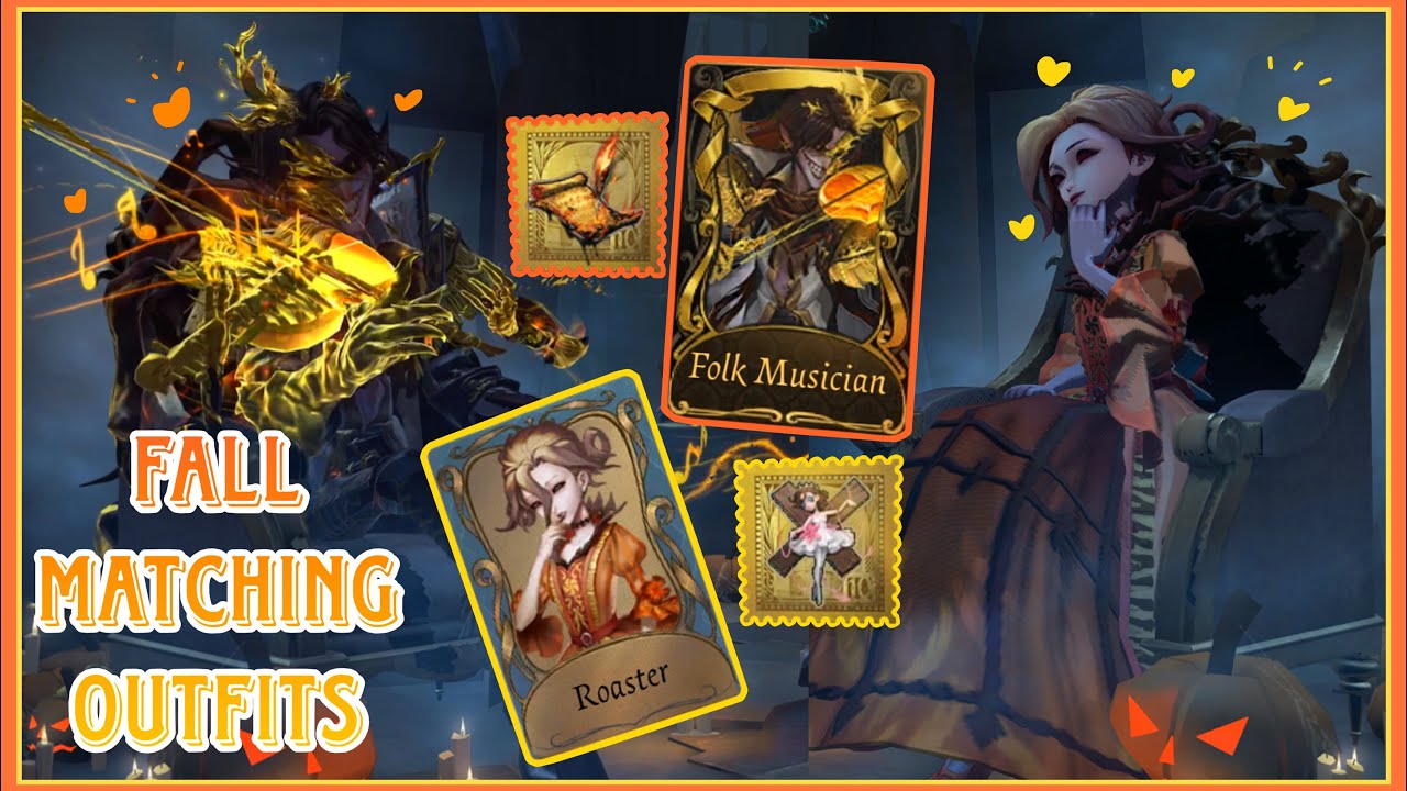 FALL MATCHING OUTFITS! 🍁 TWO ICONS MATCHING TOGETHER! 🍂FALL VIBES ☕️ MARY & ANTONIO 🧡 IDENTITY V 