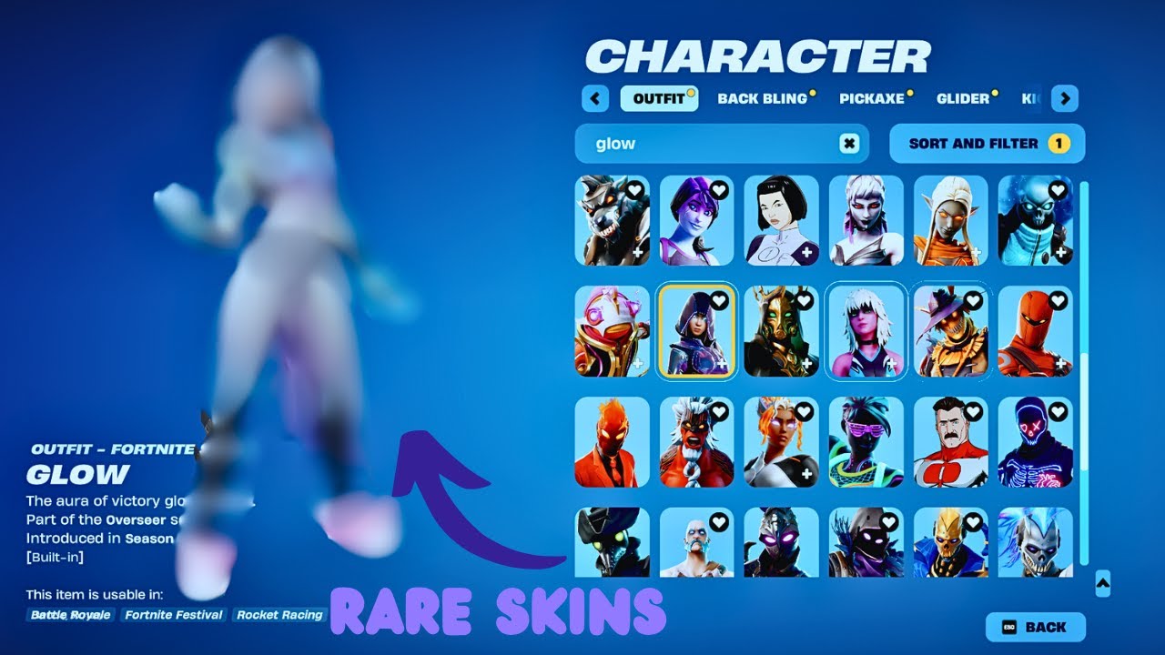 My locker tour (rare skins)