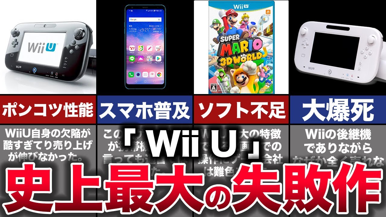 【ゆっくり解説】任天堂イチの大失敗負けハードの歴史を解説『WiiU』