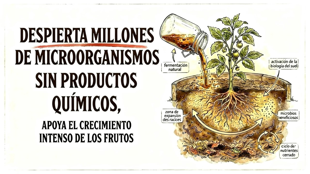 ¡SOLO UNA GARRAFA! Millones de Microbios para Explotar el Crecimiento de tu Fruta