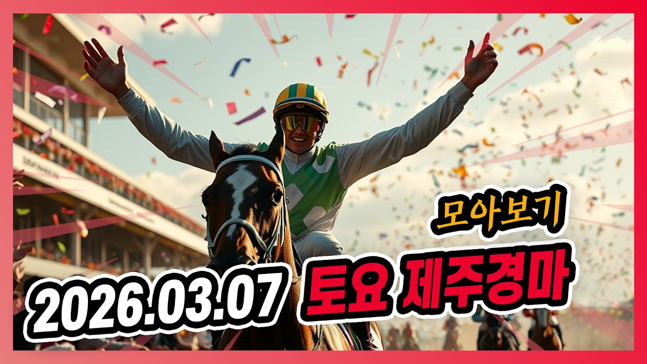 2026년 3월 7일 토요 제주경마 전체경주 모아보기