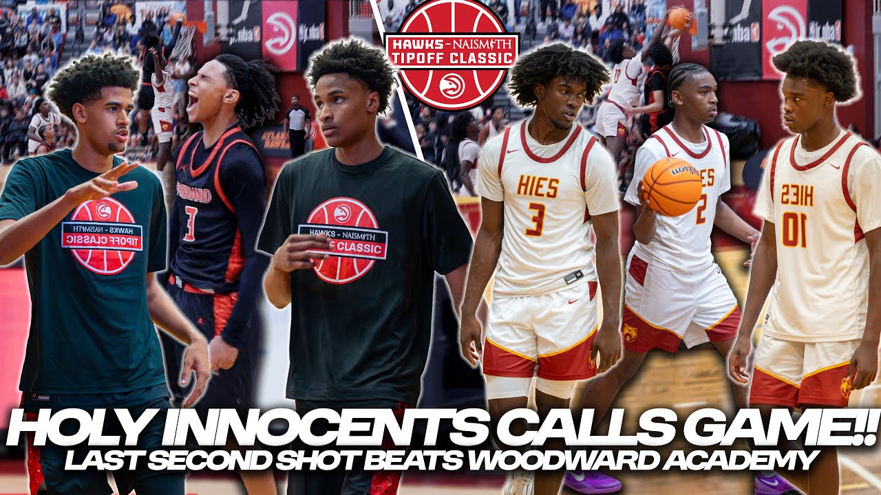 GAME WINNING BUZZER BEATER HAD THE GYM WILD!!😱 | Holy Innocents vs Woodward Full Game Highlights🍿