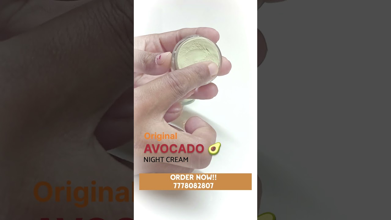 ORIGINAL AVOCADO NIGHT CREAM | UNISEX | 100% RESULT 7DAYS | SKIN WHITENING CREAM | PIGMENTATION