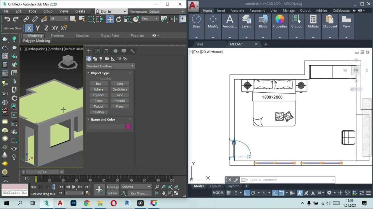 3ds max modellemeye giriş 1. ders