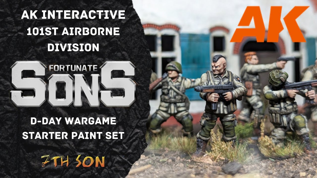 AK INTERACTIVE - FORTUNATE SONS · 101st Airborne Division & D-Day Starter Paint Set - REVIEW