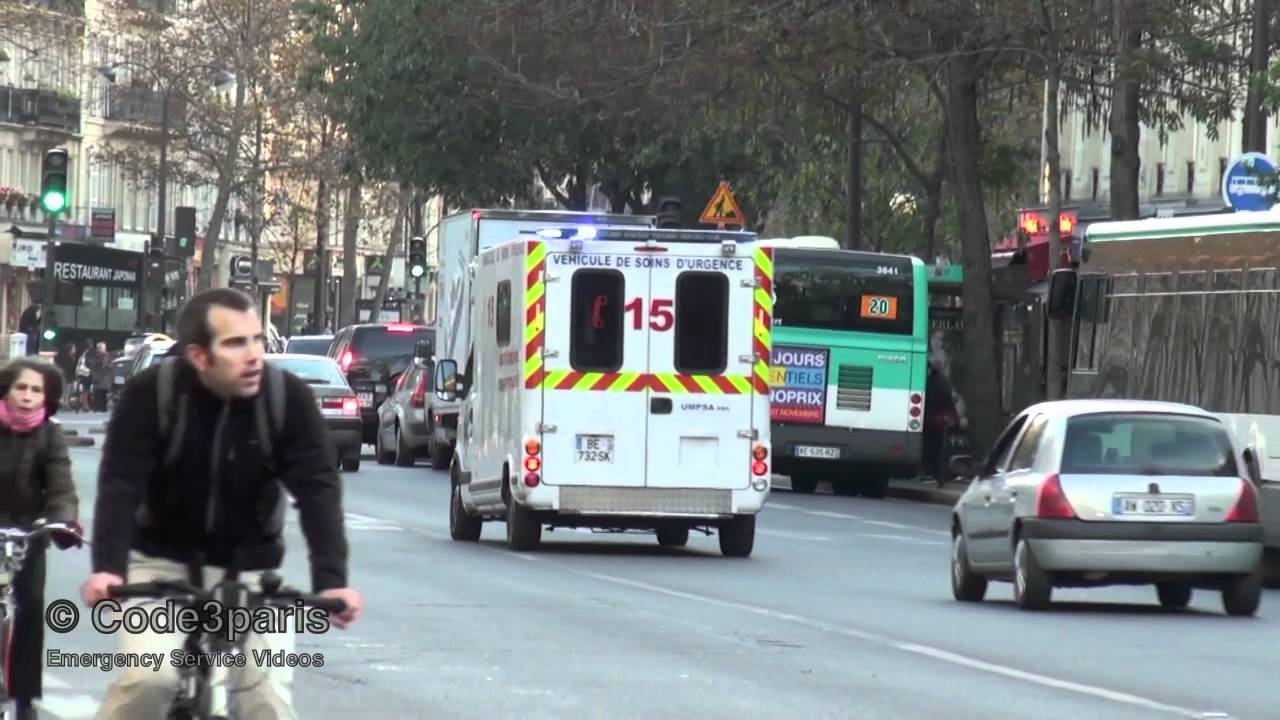 Emergency Ambulance Paris // V&eacute;hicule de soins d'urgence