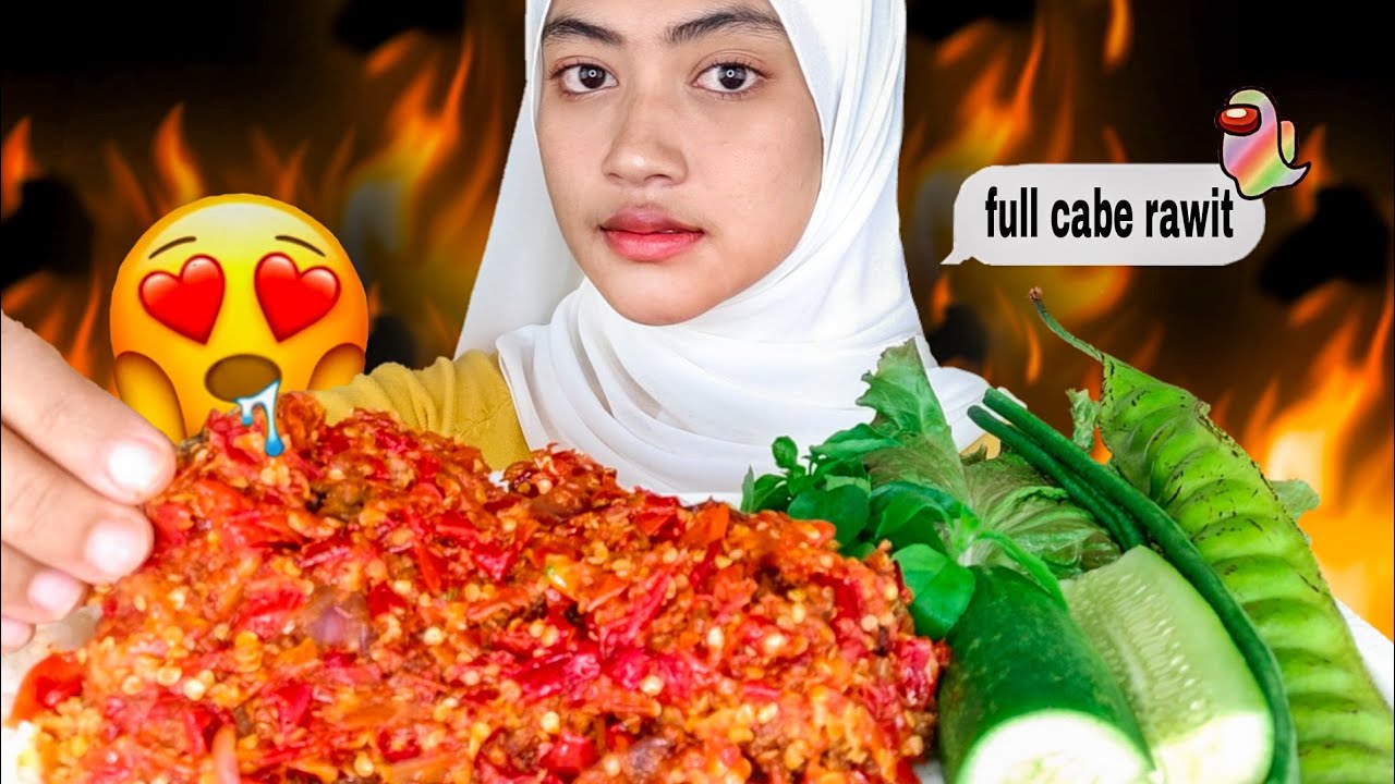 MUKBANG AYAM GEPREK FULL CABE | PETE DAN LALAPAN MENTAH | PEDESNYA NGAJAK TAWURAN