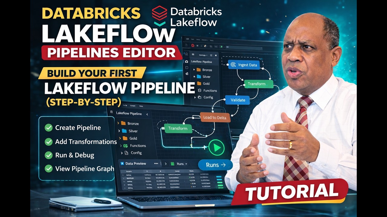 Build Your First Lakeflow Pipeline (Step-by-Step) | Databricks Pipeline Editor Tutorial