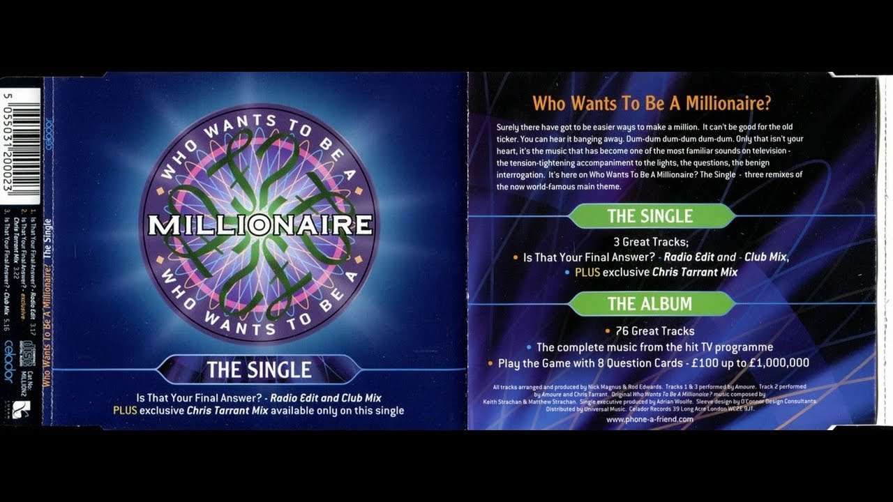 Amoure / Chris Tarrant - Who Wants To Be A Millionaire? (The Single)[2000 OST]
