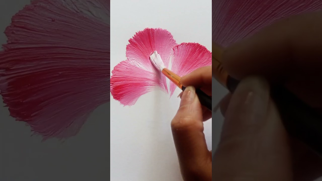 Mesmerizing Art 😍 #art #nature #flower #onestroke #satisfying #creative  #trending #viral #shorts