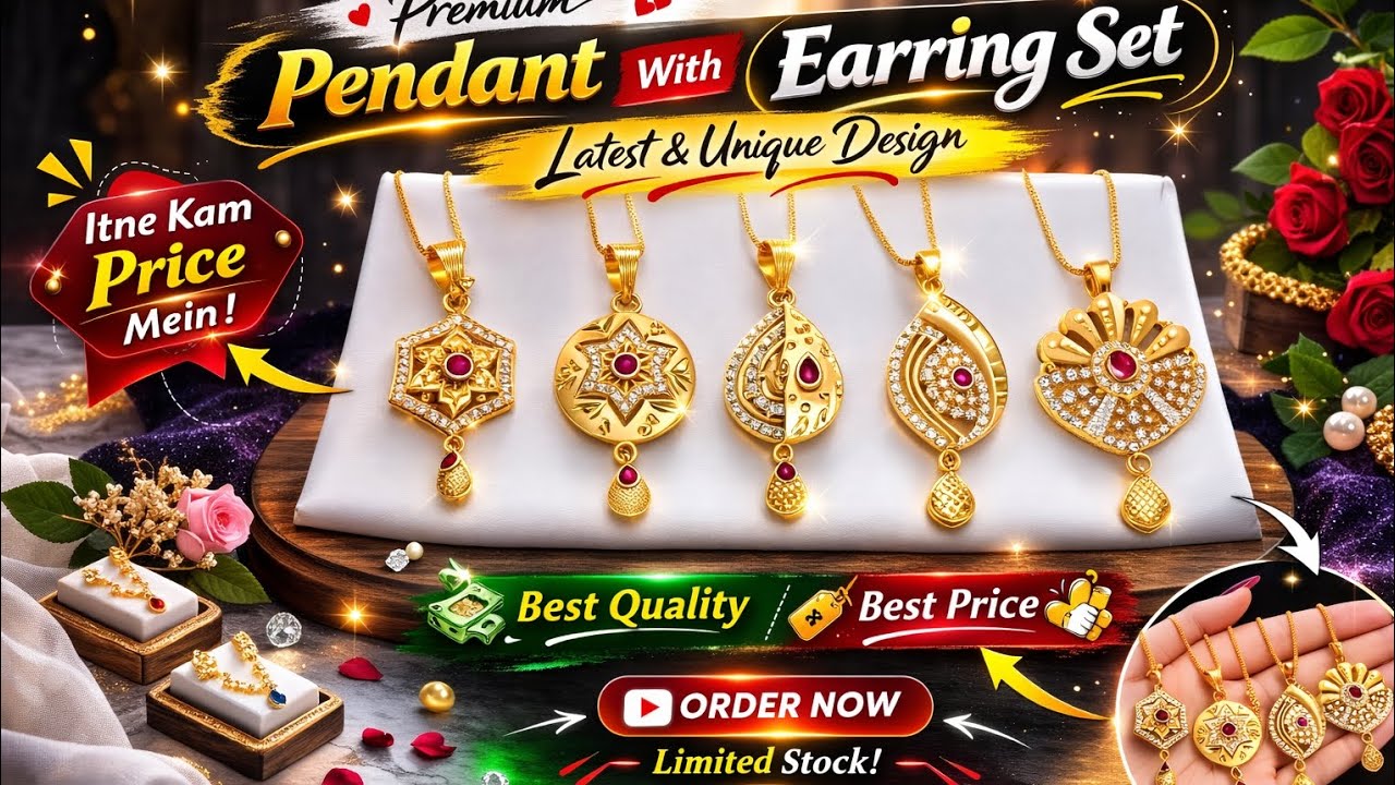 Top 5 Beautiful 1 Gram Gold Pendants 😍 | Affordable Gold Look Necklace Designs 2026
